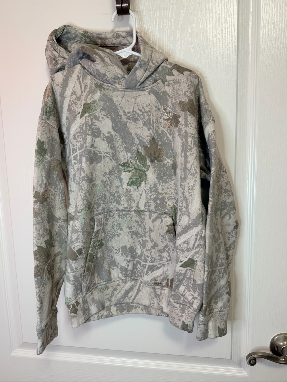 abercrombie kids Gray & Green Camouflage Leaf Hoodie